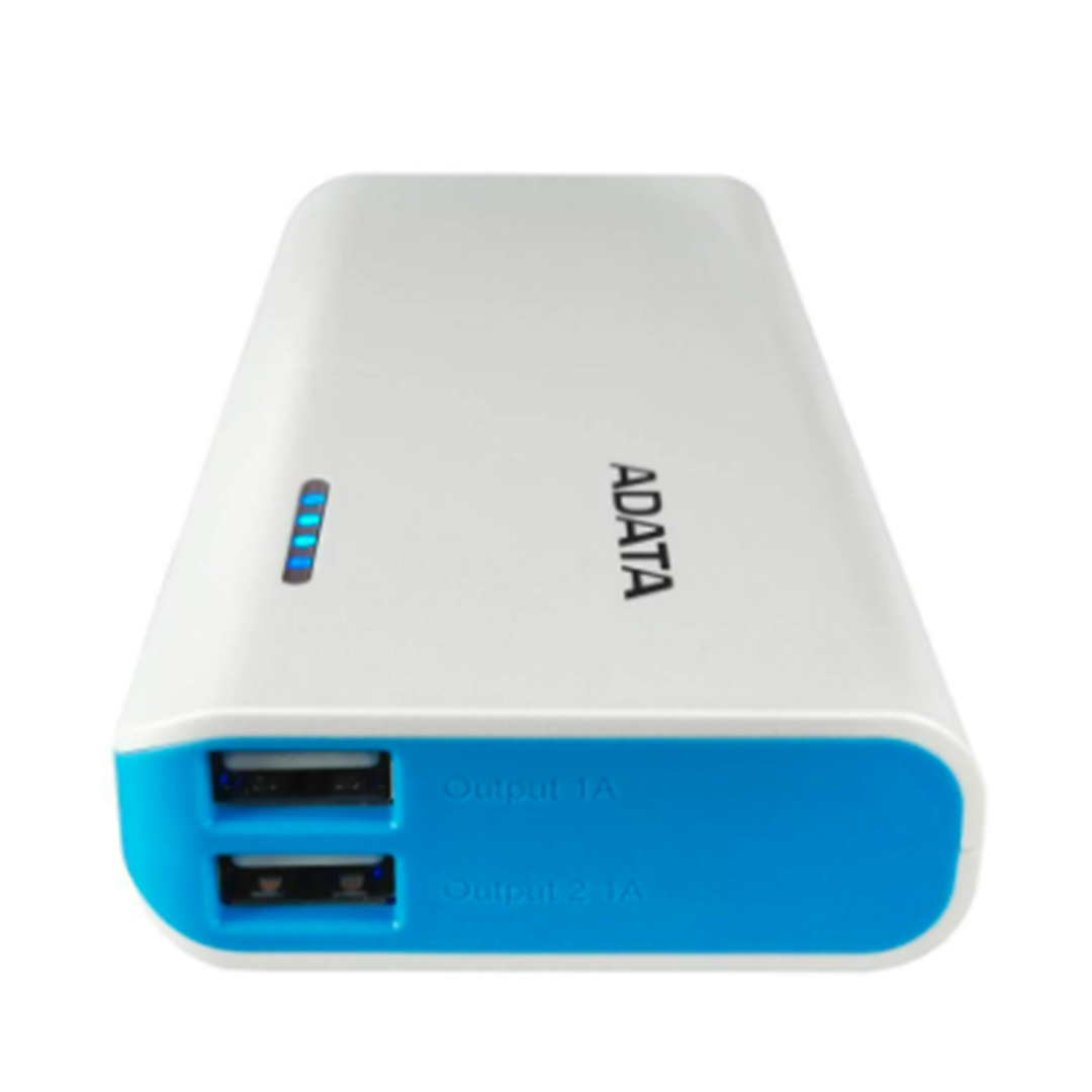 Power Bank Adata 10000 MAH color azul blanco