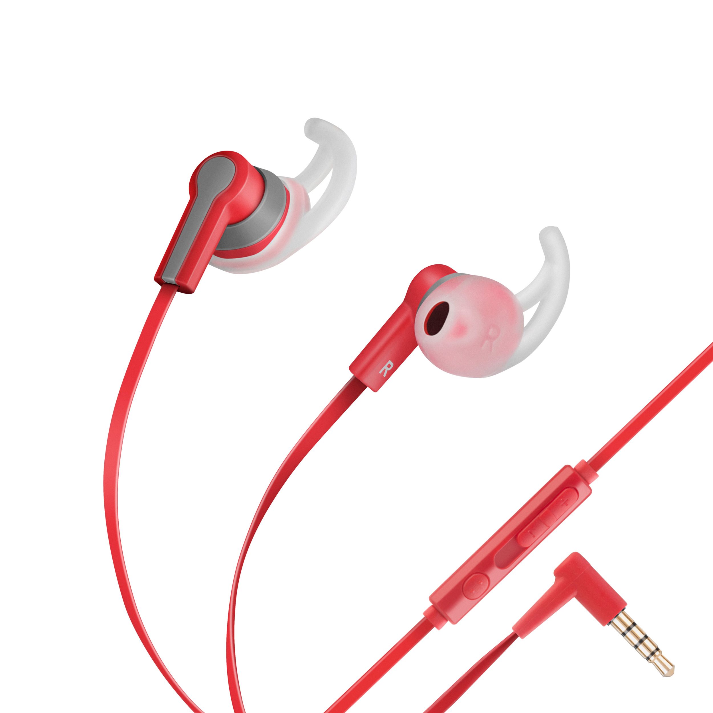 Audífonos manos libres Sport con control de volumen y cable plano