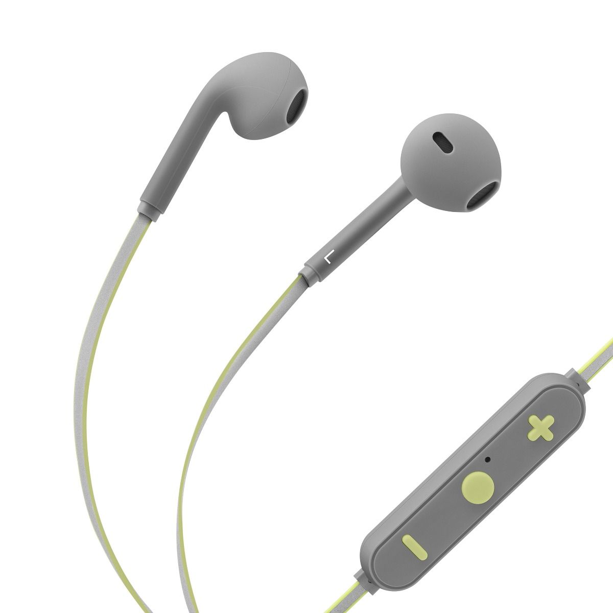 Audífonos Bluetooth con cable reflejante y auriculares rubber