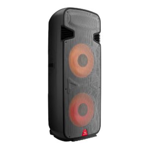 Bafle doble de 15" 6,000 W PMPO profesional Bluetooth con luz LED
