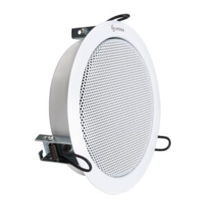 Bocina de 7" (18 cm) 6 W PMPO con entradas de línea, para plafón