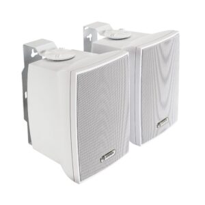 Juego de 2 bocinas de 2 vías 300 W PMPO c/u, para exterior