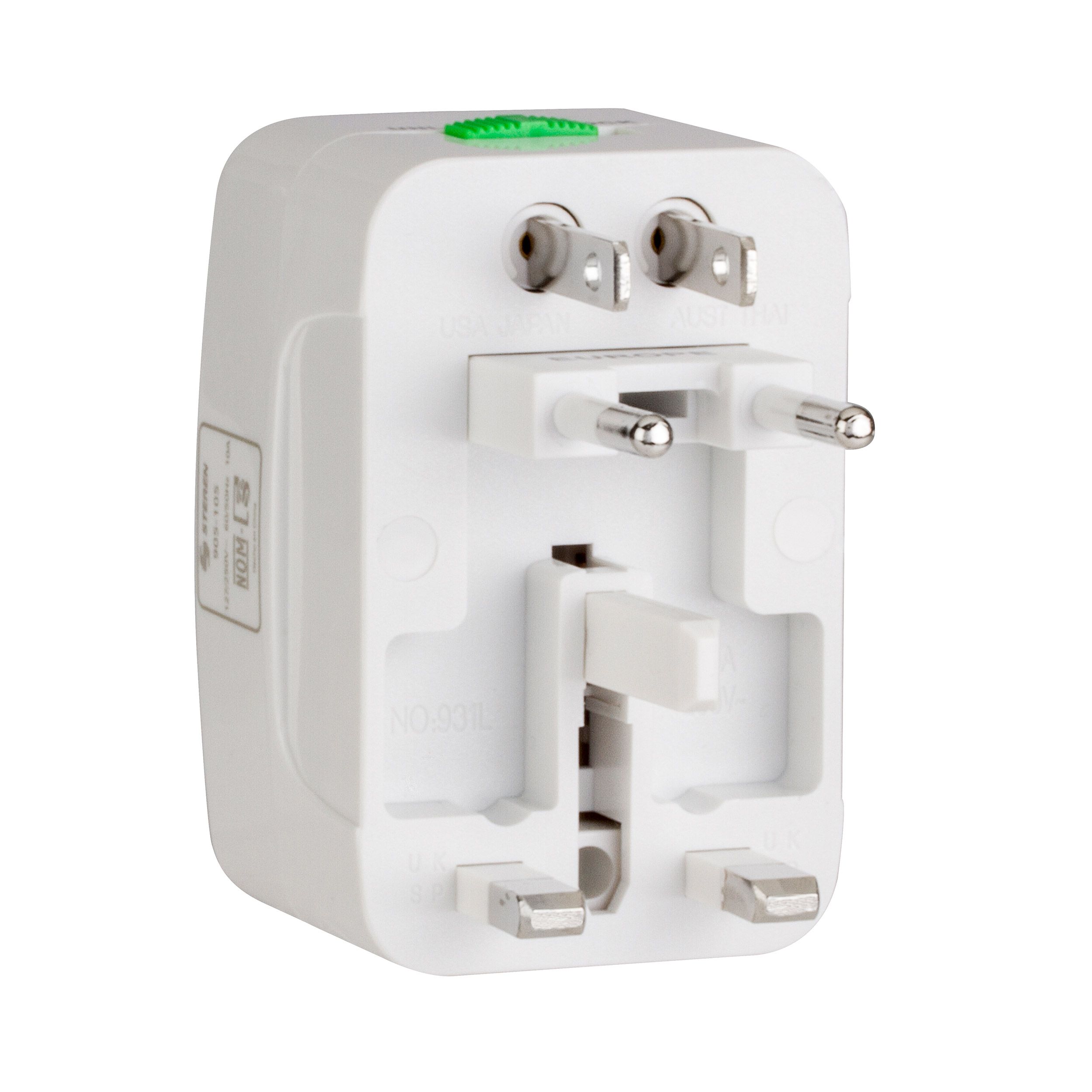Adaptador universal de contactos para viaje