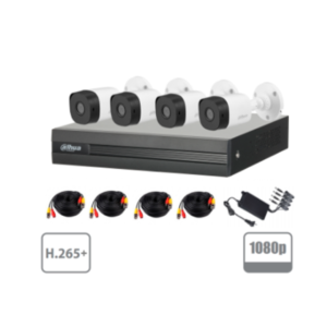 Kit 4 canales 2 Megapixeles/ 4 Camaras B1A21 1080p/ DVR De 4 canales/ DAHUA COOPER XVR1B04KIT2