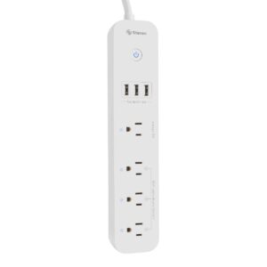 Multicontacto Wi-Fi de 4 salidas horizontales y triple cargador USB