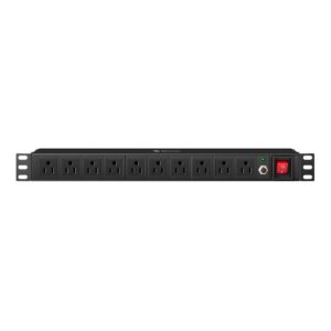Multicontacto de 10 salidas horizontales para rack de 19