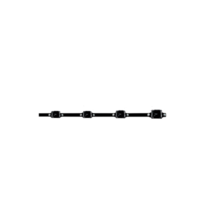 KIT 5 POSTES 1,20X25X25 ALUMINIO C/6 AISLADORES DE PASO ALTO BLANCO TIPO W K5P1202525BW