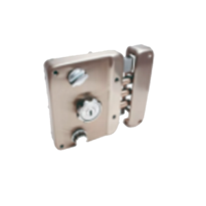 CERRADURA INOX C/BOTON Y LLAVE MULTIPUNTOS FE702