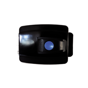 CERRADURA SEG 12V NEGRA - 42MM CH. TETRA. F. ESP. C/BOTON LR100TETRANB