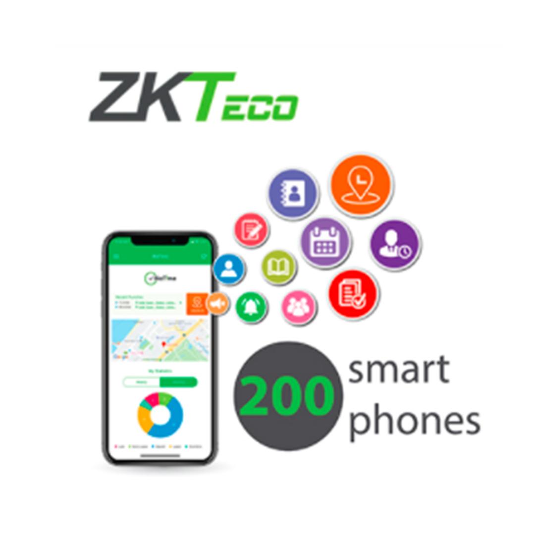 LICENCIA ZKTECO BIOTIME APP-P200 PARA ACTIVAR APP BIOTIME SOFTWARE DE ASISTENCIA EN 200 SMARTPHONES PERMANENTE
Modelo
ZKBT-APP-P200
Código
CC099ZKT80
