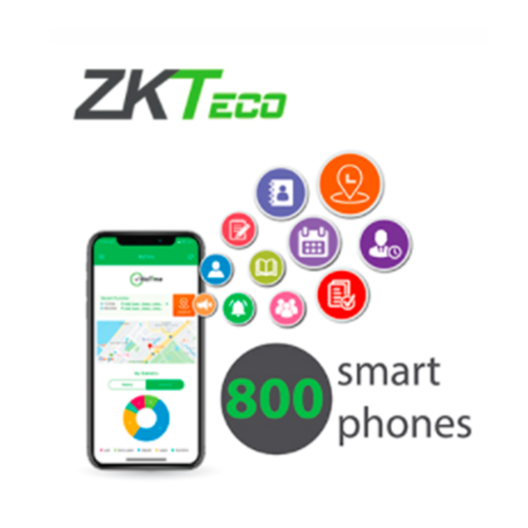 LICENCIA ZKTECO BIOTIME APP-P800 PARA ACTIVAR APP BIOTIME SOFTWARE DE ASISTENCIA EN 800 SMARTPHONES PERMANENTE
Modelo
ZKBT-APP-P800
Código
CC099ZKT83