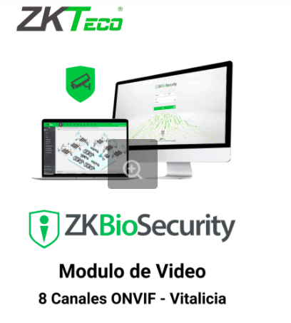 ZKTECO ZKBSVIDP8 - Modulo Vitalicio de Vídeo para Biosecurity / Soporta hasta 8 Canales / ONVIF Marca: ZKTECO Modelo: ZKBS-VID-P8